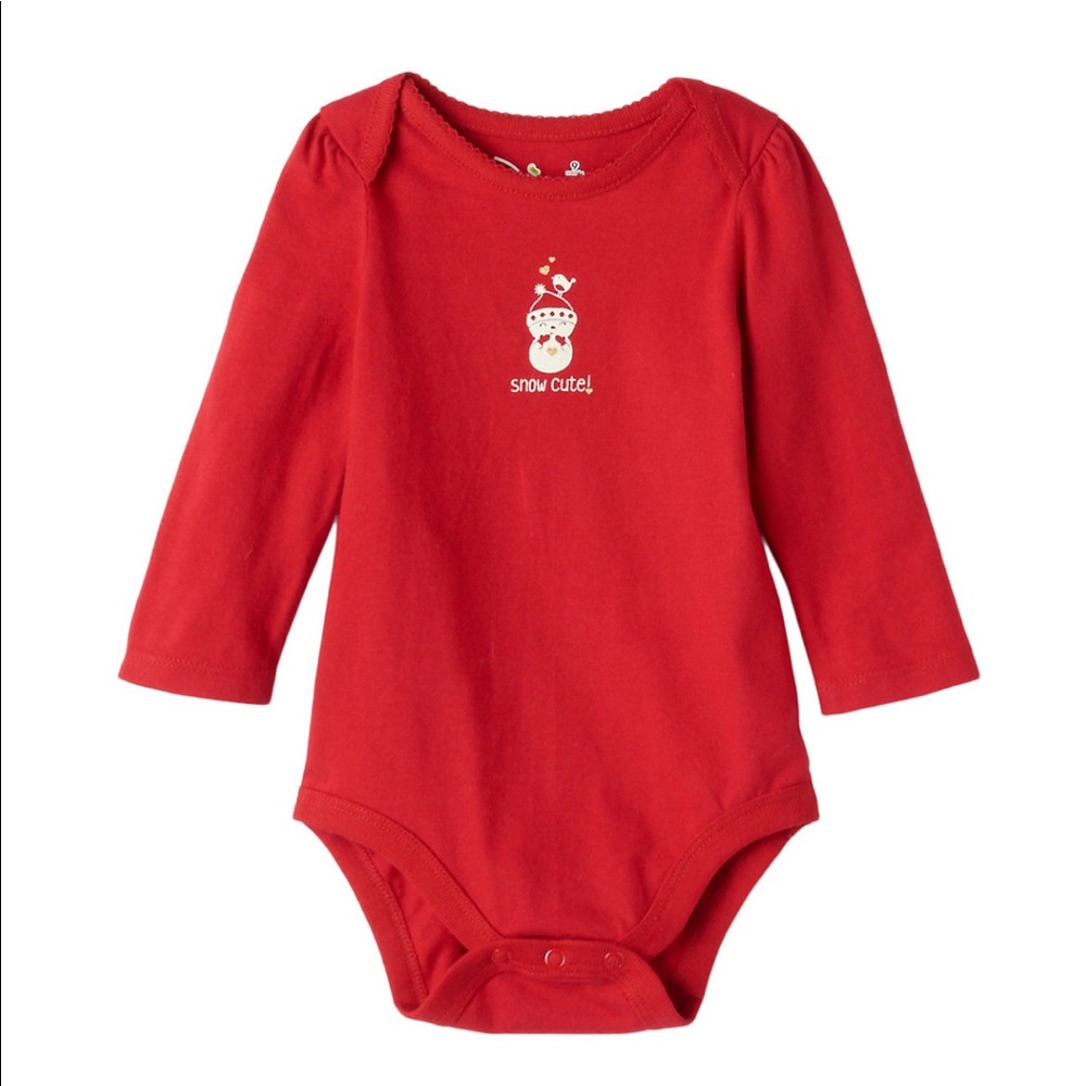 Baby Girl Jumping Bean Snow Cute Graphic Bodysuit